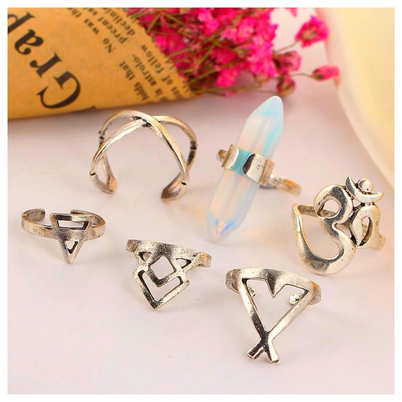 Opal Gypsy Midi & Ring Set - Picture 2 of 3