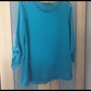 Limited Aqua Blue Blouse