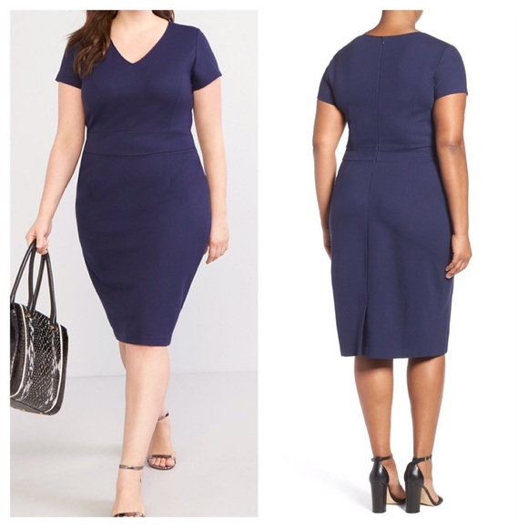 Sejour Dresses & Skirts - Sejour Ponte Sheath Dress only Black dress