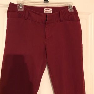 Ankle red trousers