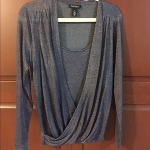 Cute grey long sleeve top with tank underneath