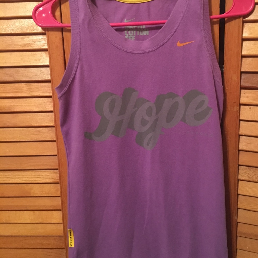 NIKE Livestrong purple workout tank