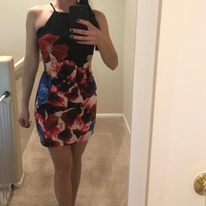 Rumor boutique floral cut out dress