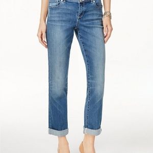 INC Curvy Sunlight Wash Boyfriend Jeans