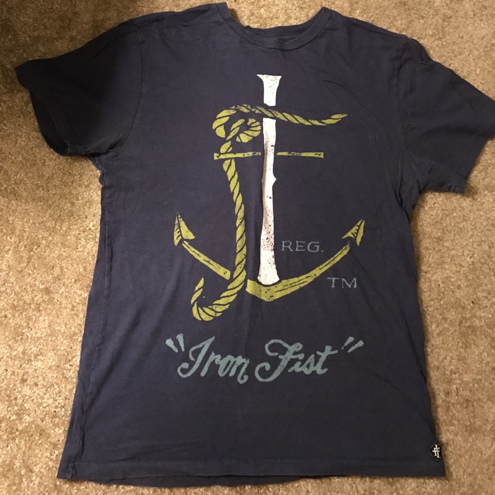 Men's navy blue Iron Fist tshirt