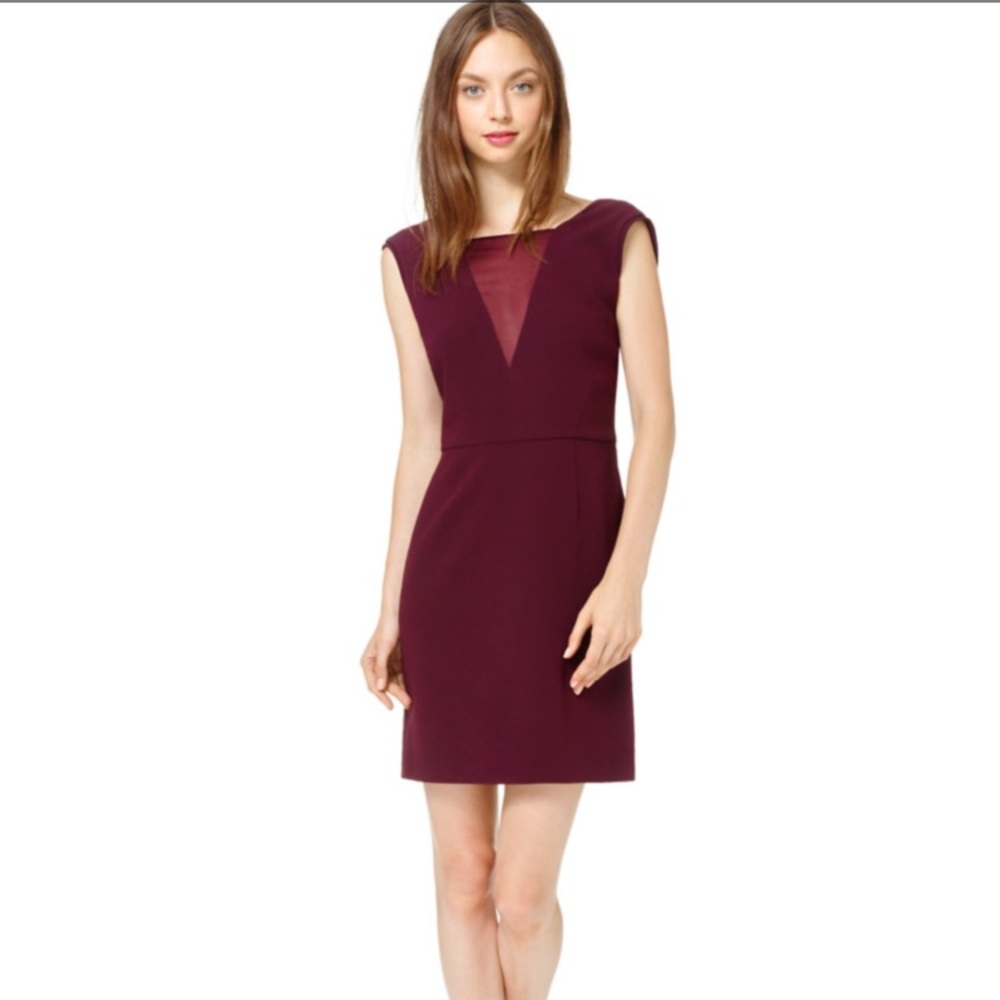 Aritzia Rylan Cocktail Dress - Cabernet SZ 8