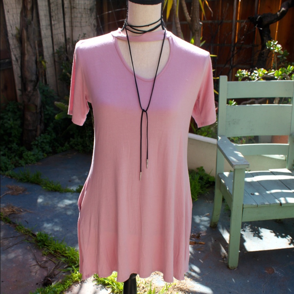 Emetla pastel pink dress sold by anthropologie
