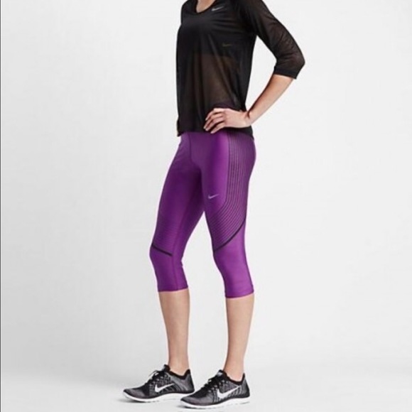✖️sold!!!! Nike Power Speed Running Capris - Picture 3 of 8