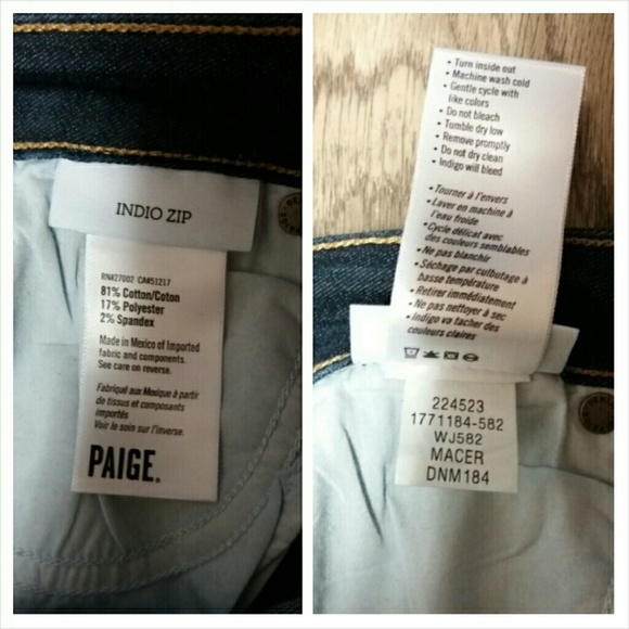 NWT Paige Indio zip - Picture 6 of 6