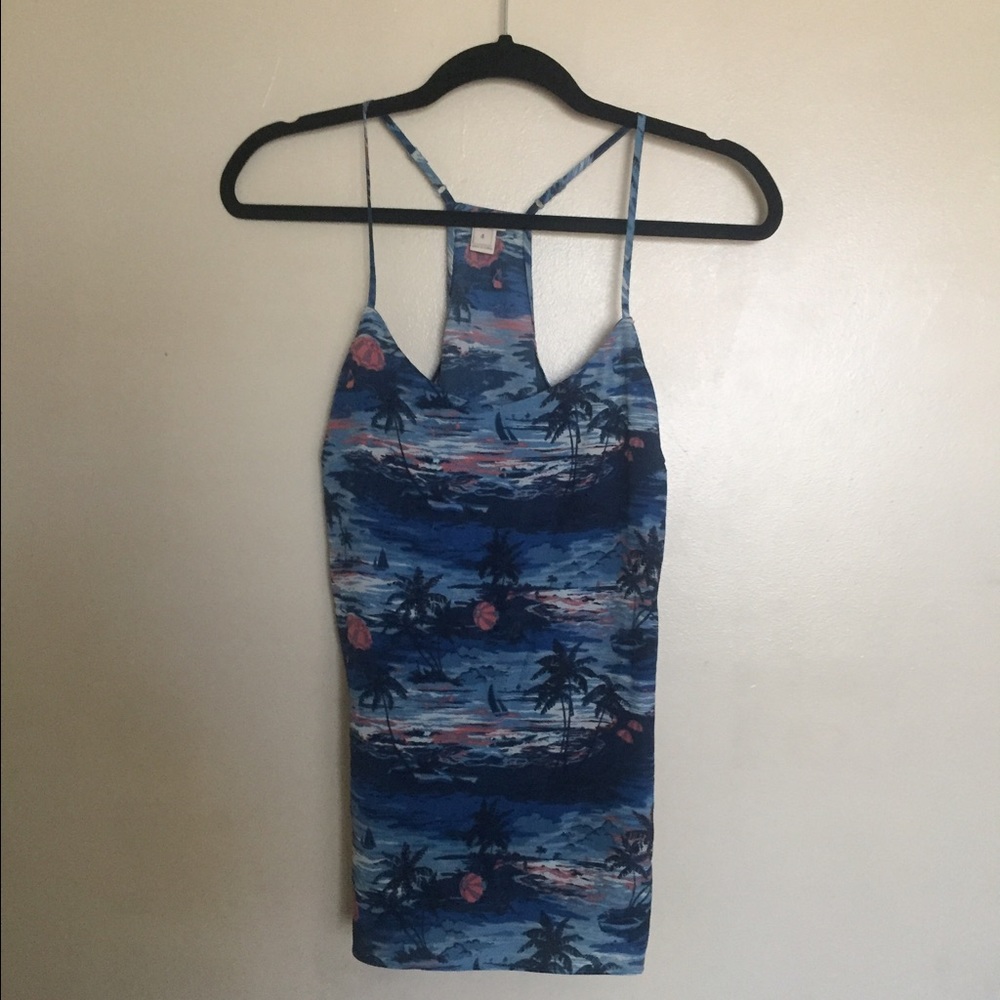 J.Crew Palm Tree Tank