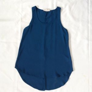 Turquoise blue tank top