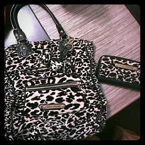 Juicy Couture Animal Print Purse & Wallet Set