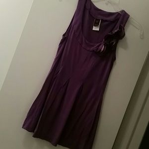 Purple tank with flower detailing