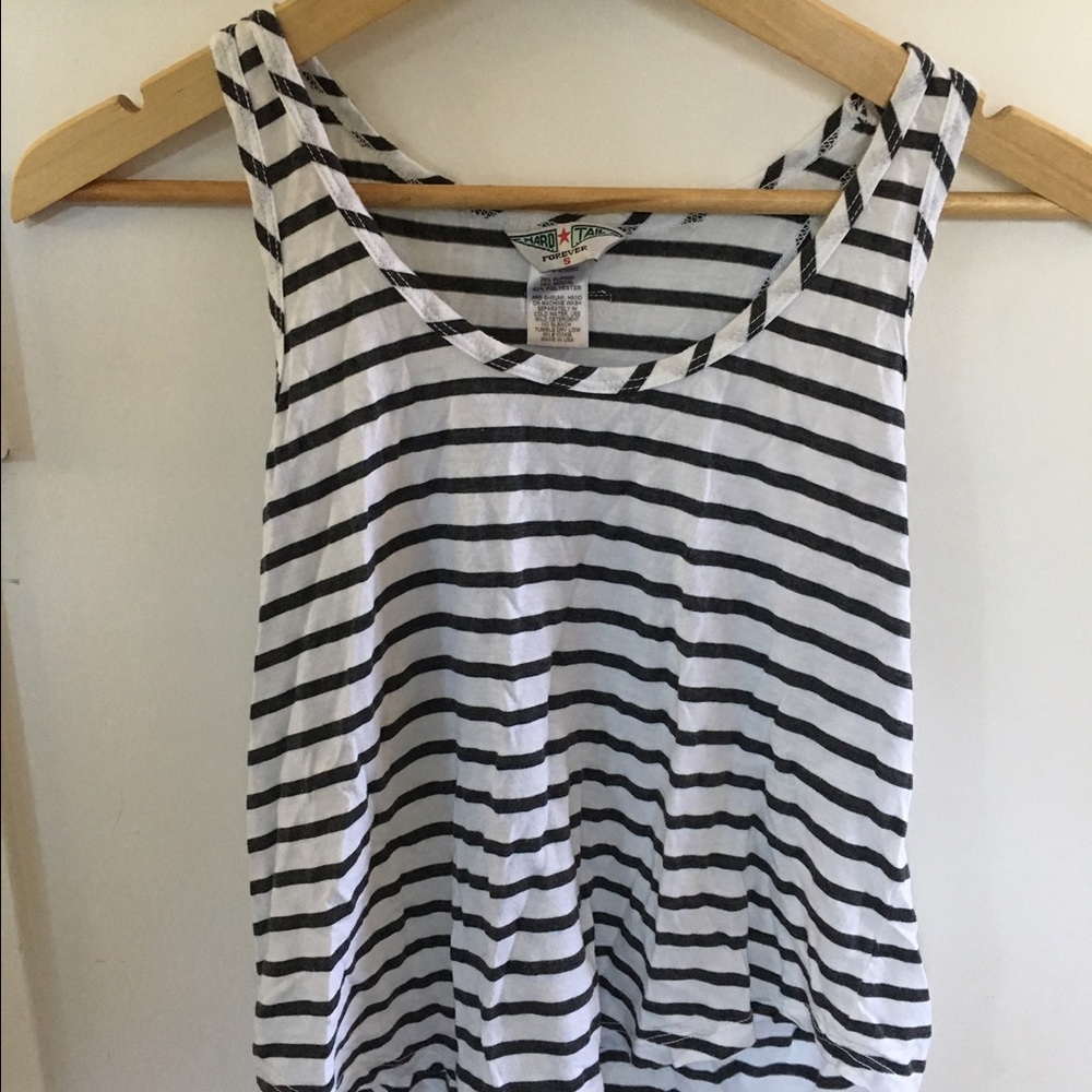 Hardtail cropped boatneck tank