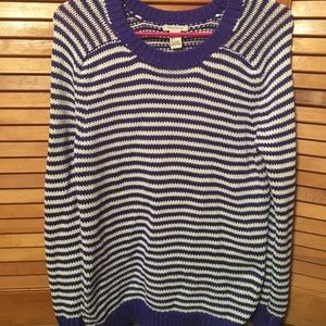 Forever21 royal blue striped sweater
