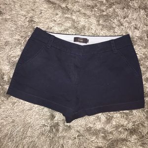 J crew navy chino shorts