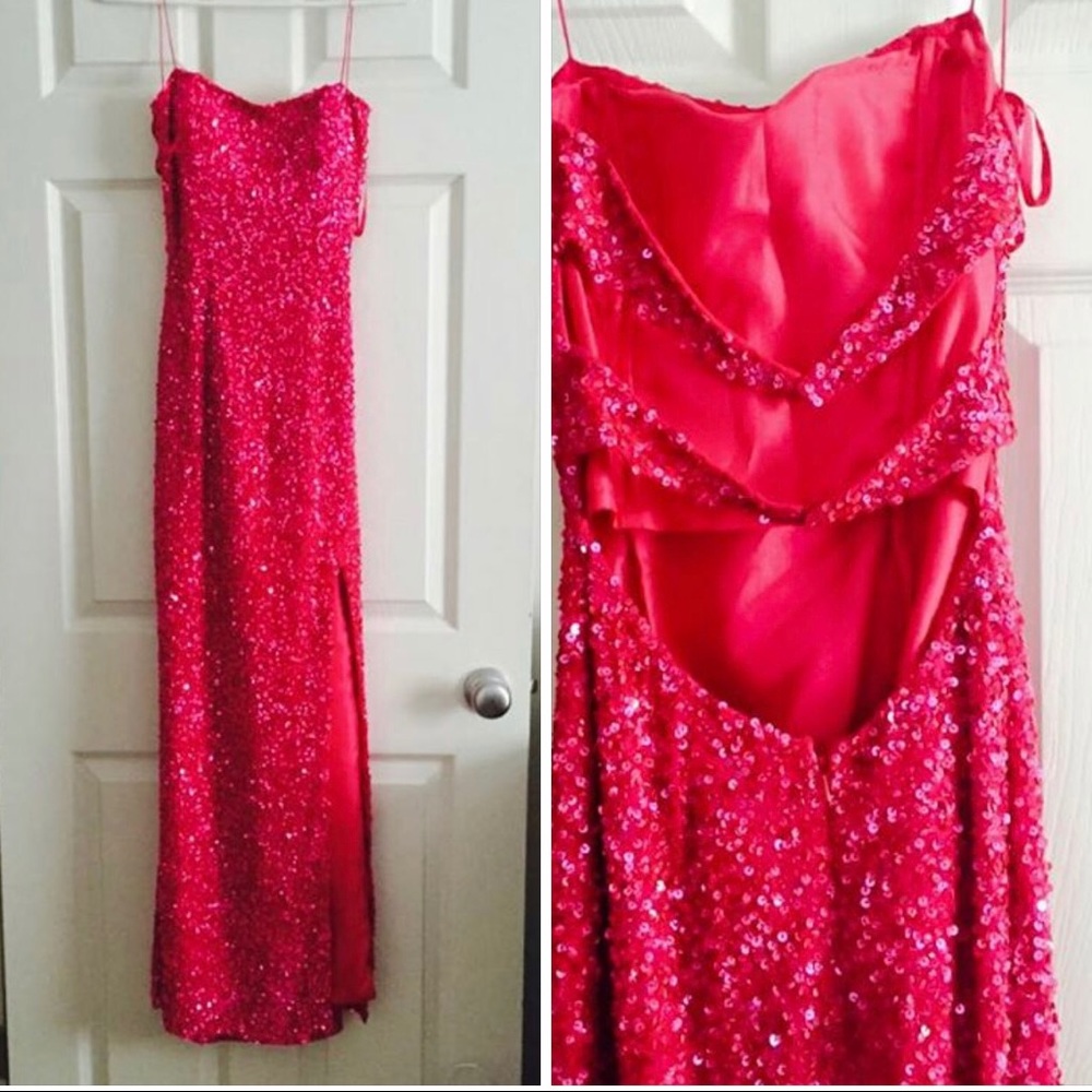 Pink Sequence Dress by Scala