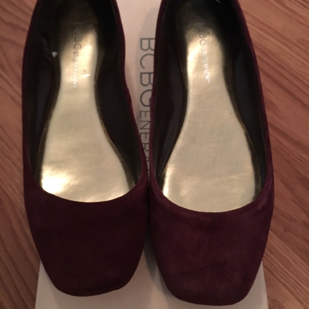 BCBGeneration ballet flats burgundy excellent
