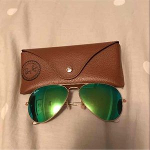 Authentic Ray Ban tinted aviators