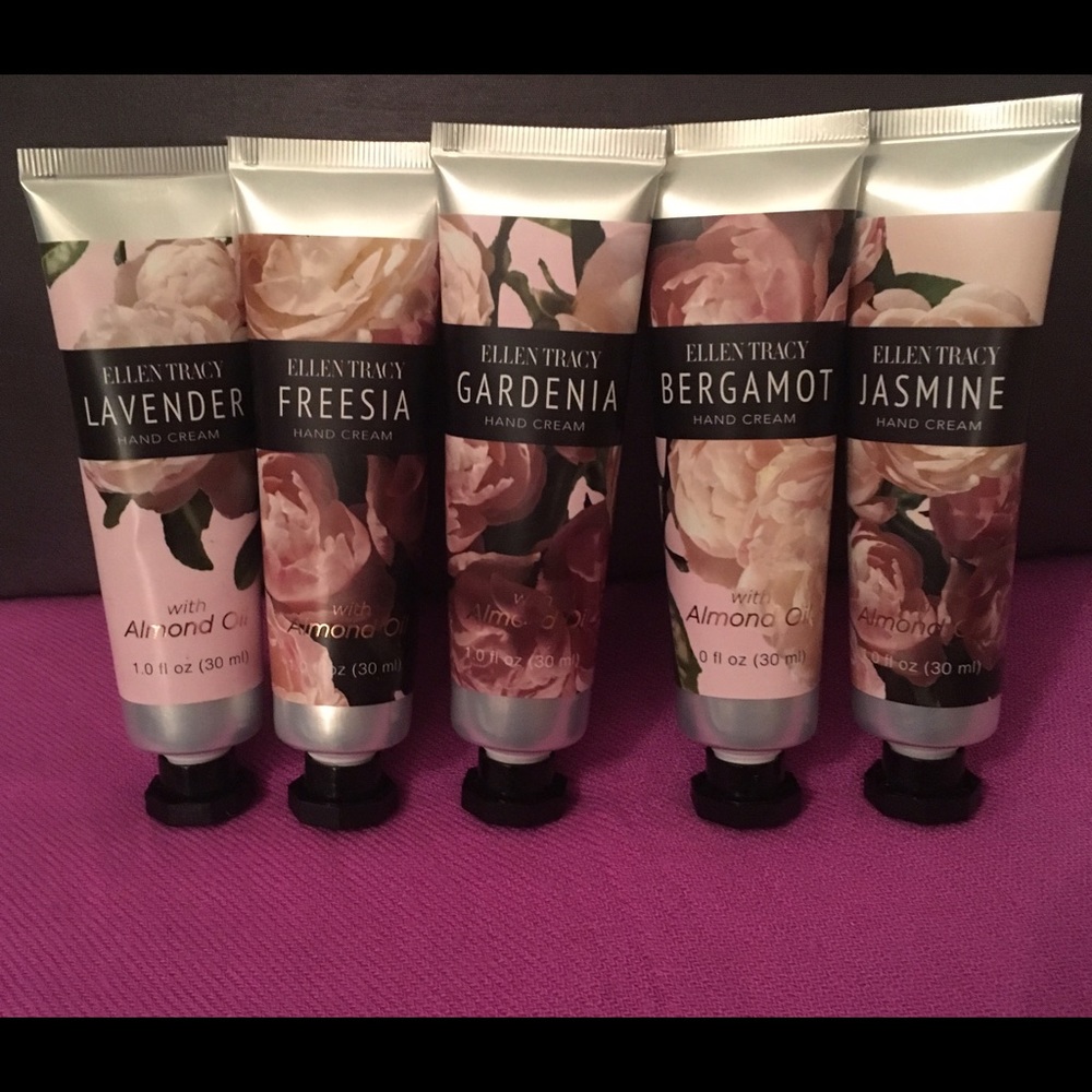 Lot of 5 Ellen Tracy Yummy Smelling Hand Creams
