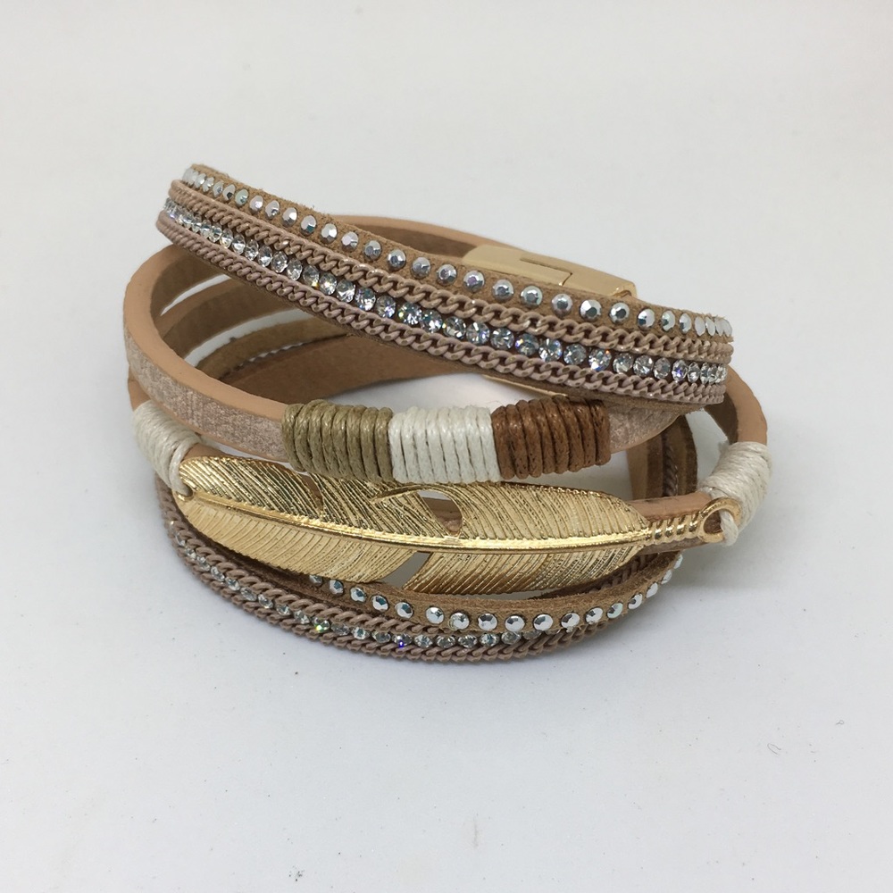 FEATHER WRAP BRACELET