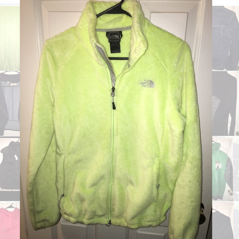 Women's neon Northface Osito jacket