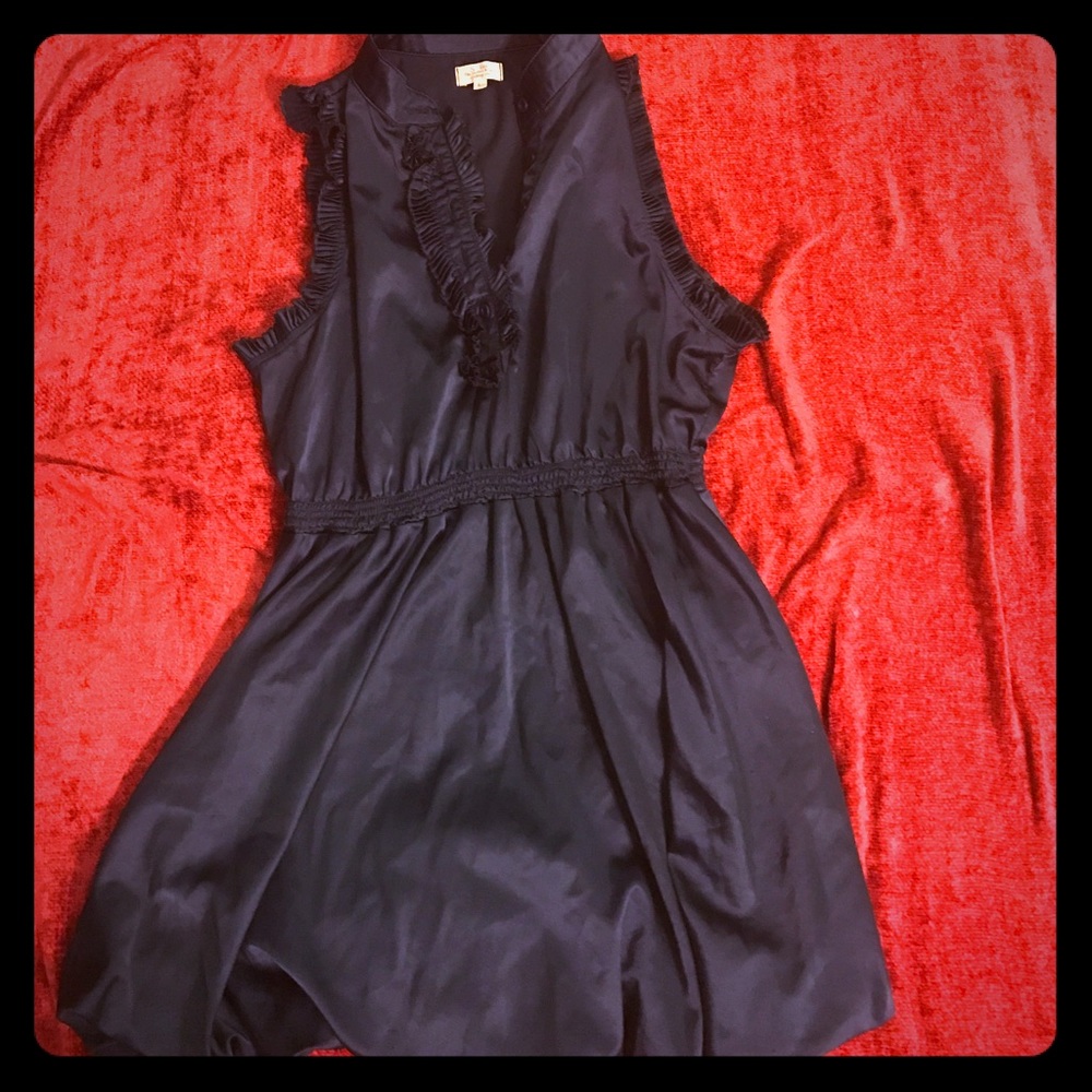 S Line silk dress