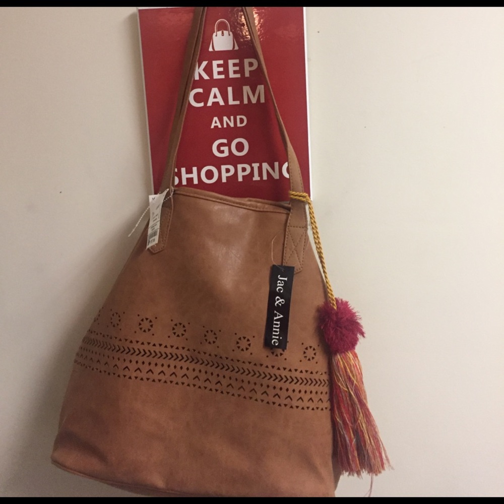 Large Faux Leather Tote Bag