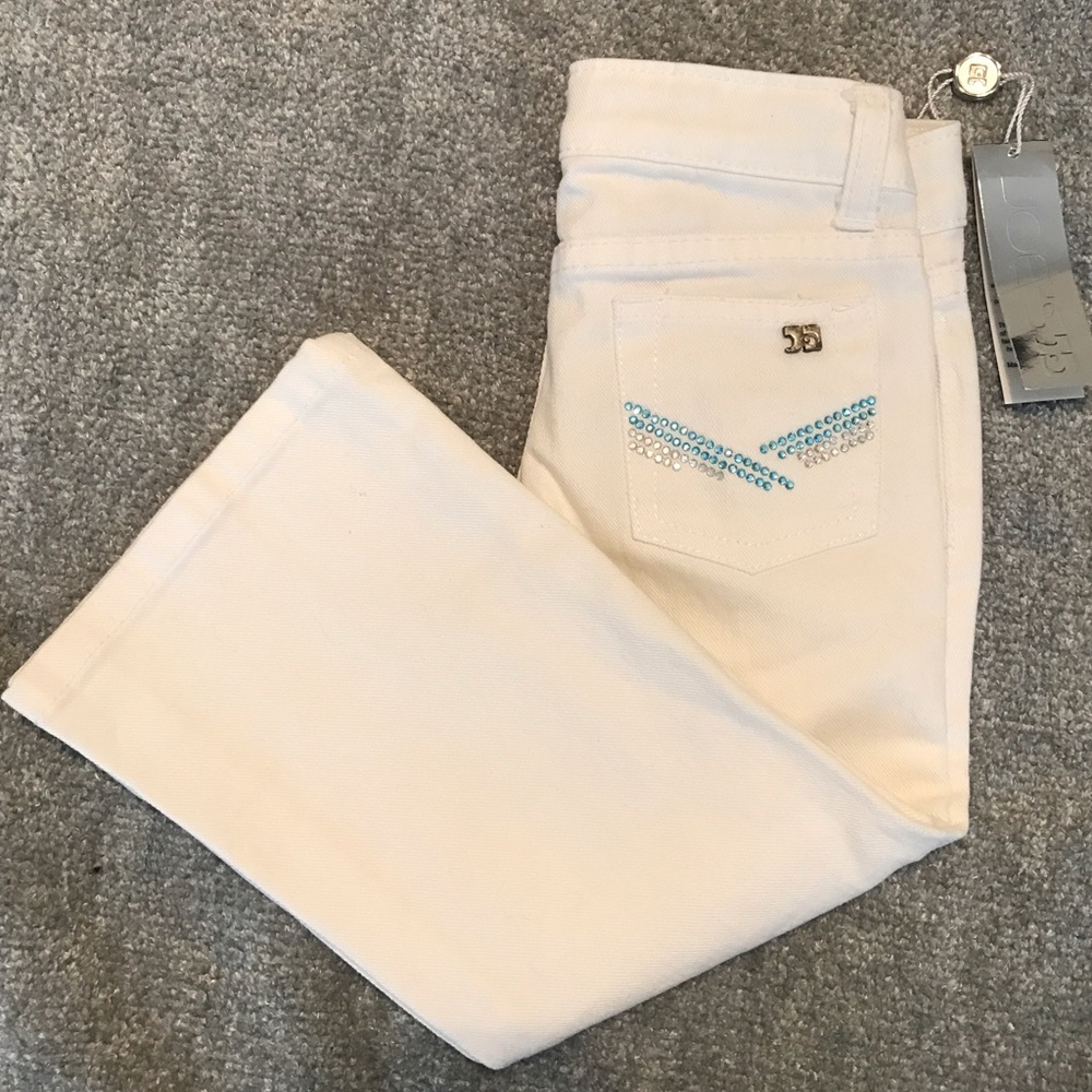 NWT Joe's Jeans White Gem studded Rockstar 2T