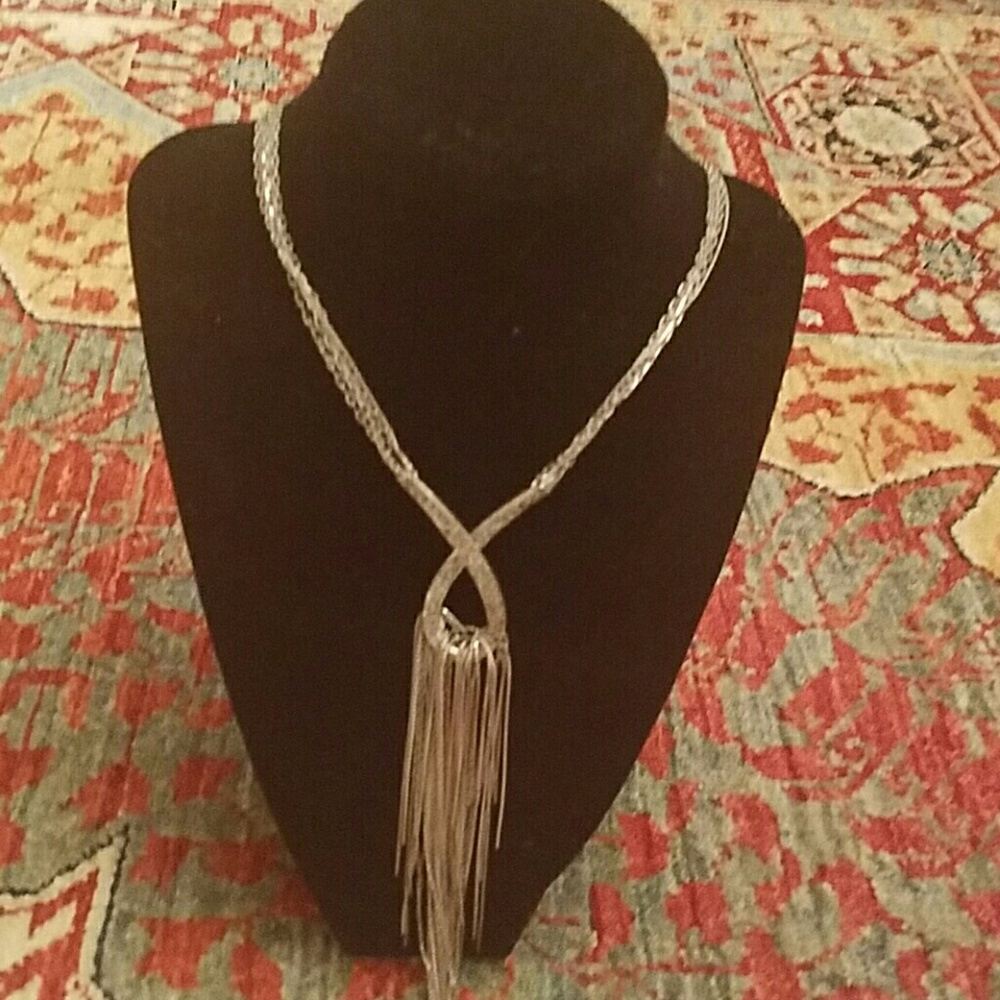 ❤Sale silver and rhinstone Necklace