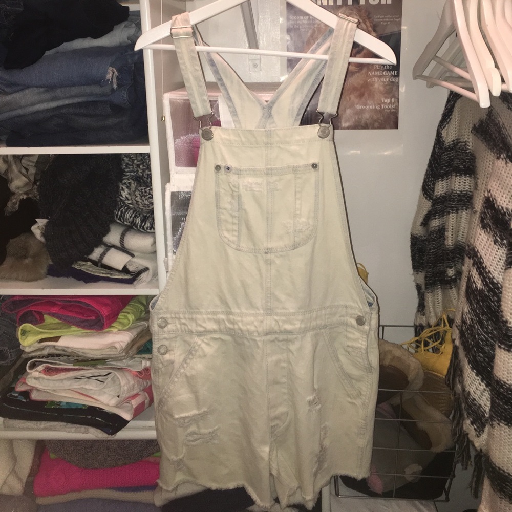 American Eagle Light wash Denim romper