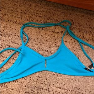 Teal vent jolyn top