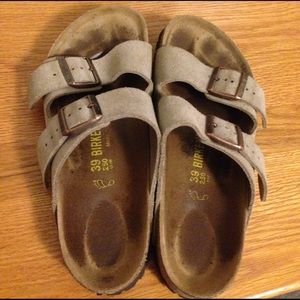 Tan Birkenstock Sandels: 8/8.5, regular width