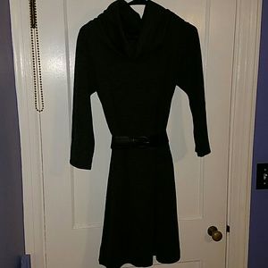 Belted Sweater Dress