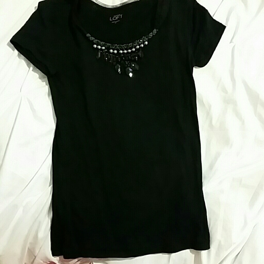 Ann taylor loft xs black shirt