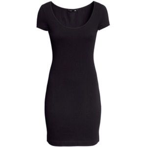 Black H&M Short Jersey Dress