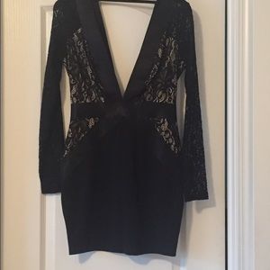 Black cocktail dress