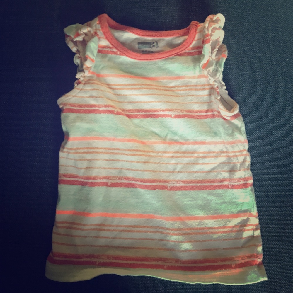 Cute baby girl spring & summer ruffle tank!