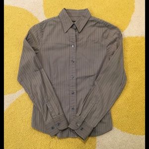 The Limited gray button down blouse