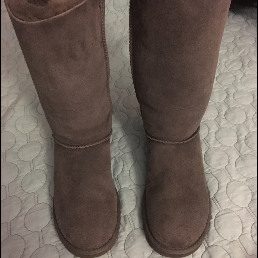 Grey Bailey Bow Tall UGGS