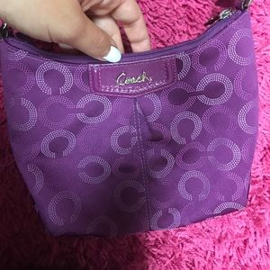 Coach purple crossbody purse!