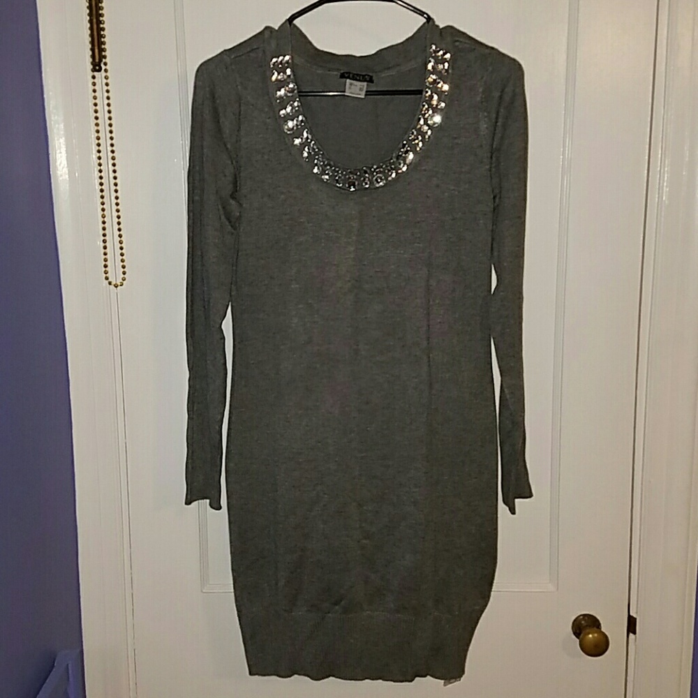 Gray Sweater Dress