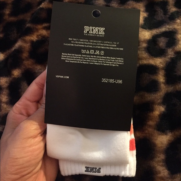 BNWOT Victoria's Secret PINK crew socks - Picture 3 of 3