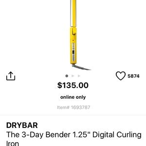 Drybar 3 Day Bender Curling Iron