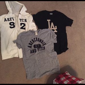 Men's medium hoodie and t shirts Abercrombie