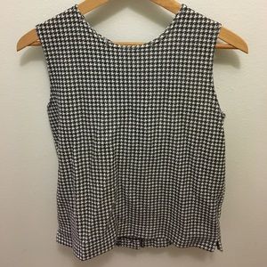 Vintage houndstooth print top