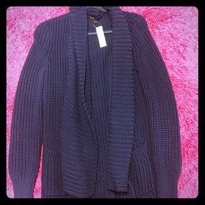 Navy J. Crew Cardigan