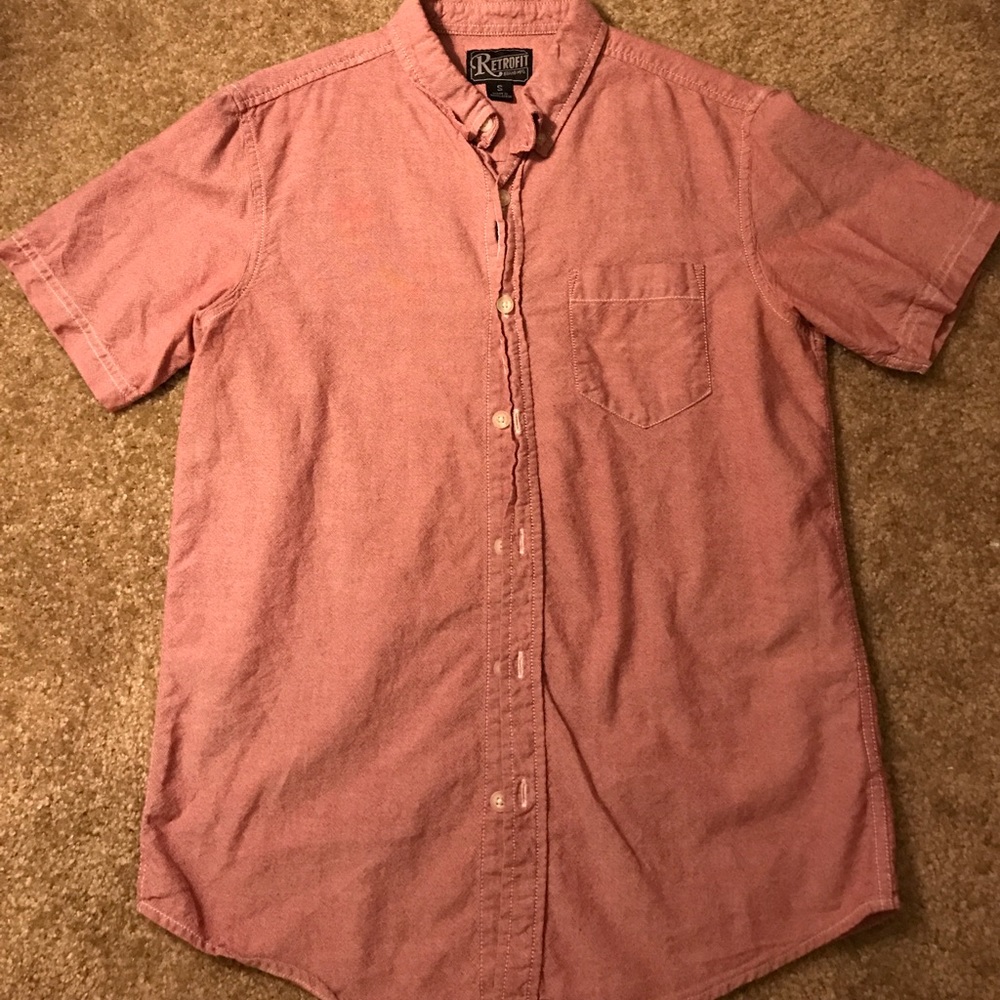 Men's button down Retrofit shirt with pocket