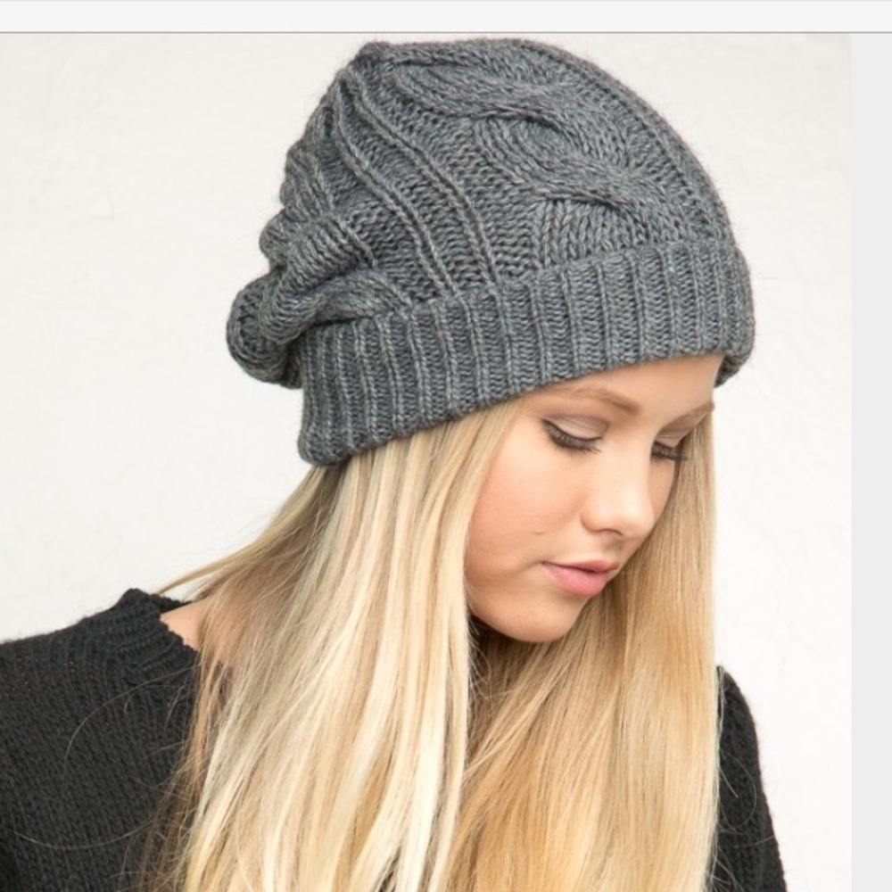 Gray beanie