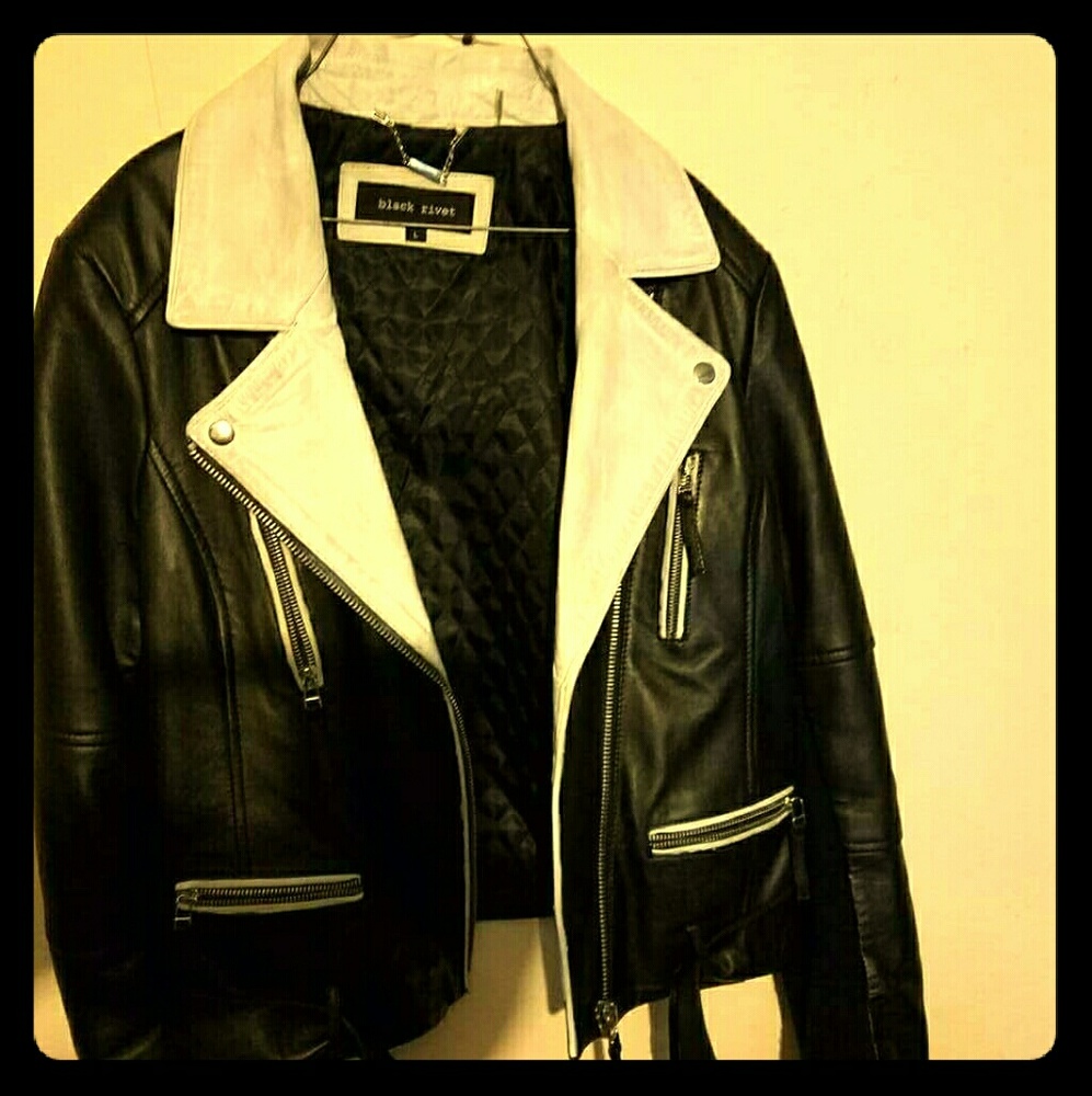 Black Rivet Motorcycle Jacket